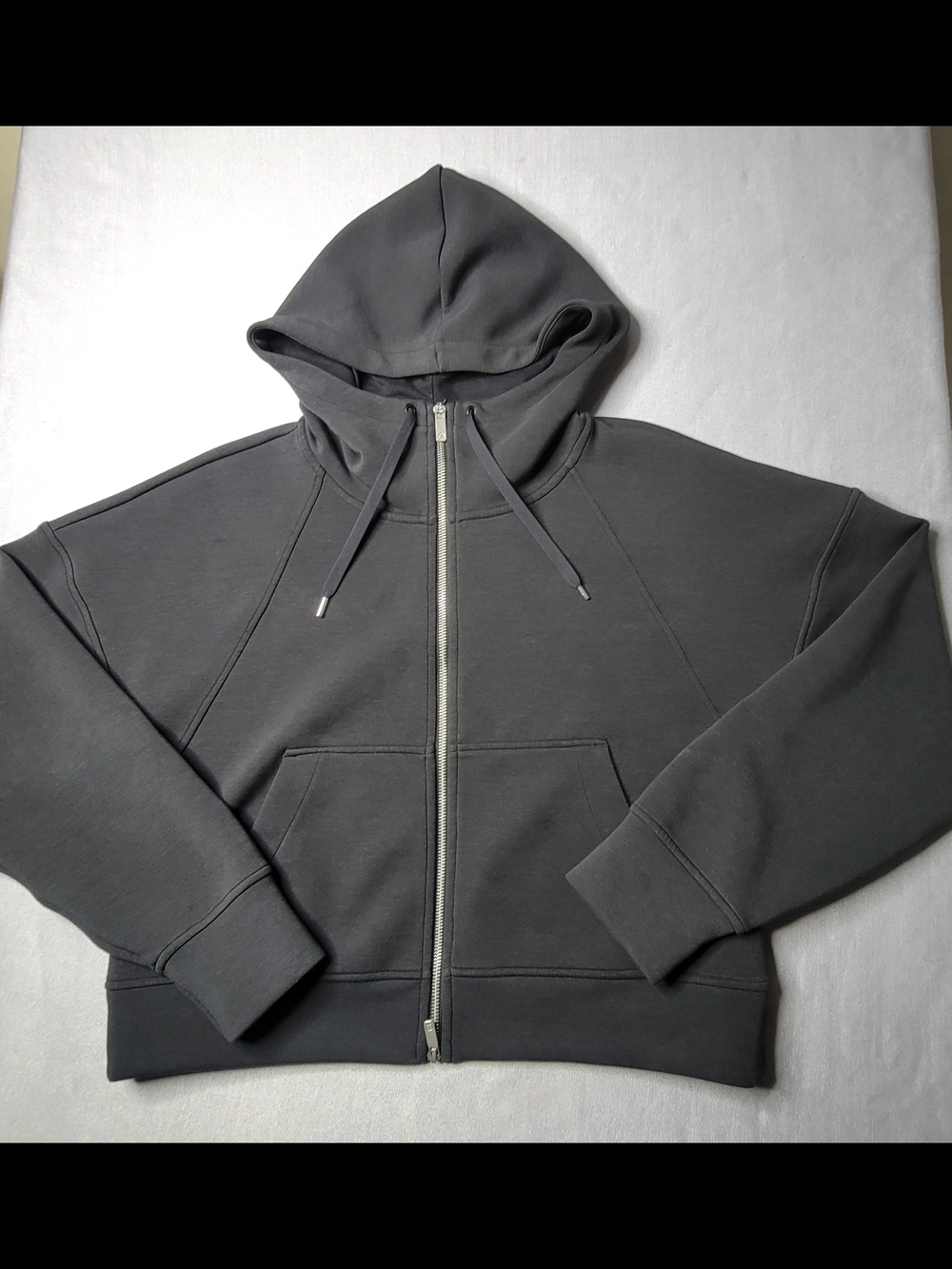 CALIA by Carrie Underwood Black Zip-Front Hoodie Bomber Jacket